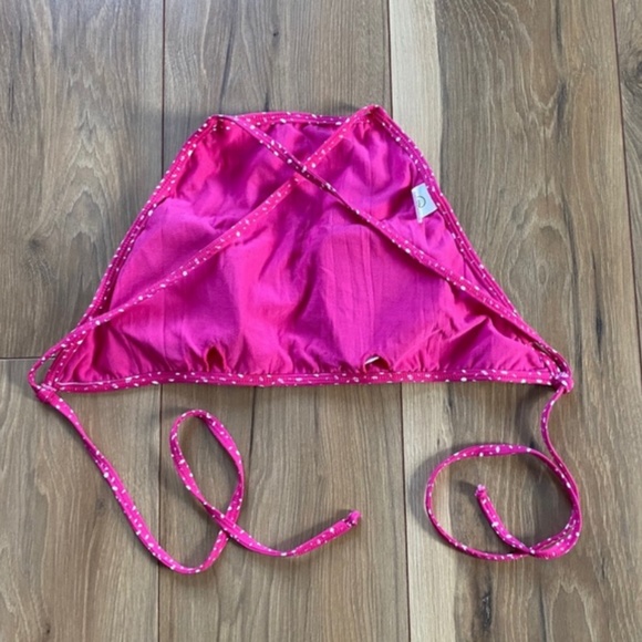 Sachii beachwear pink and white polka dot bikini top NWOT - Picture 5 of 6